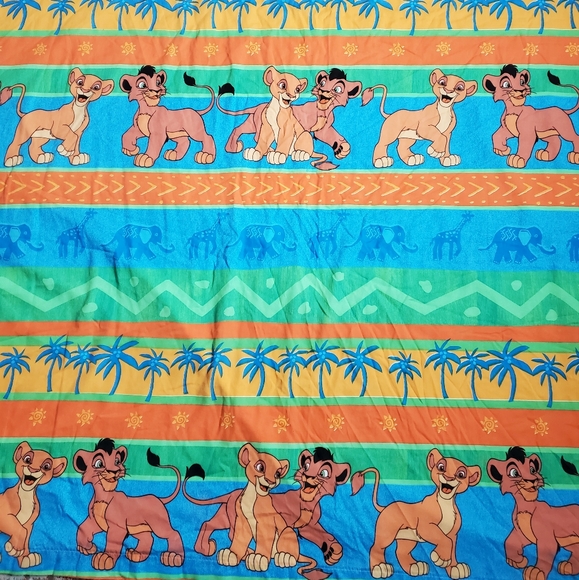 Vintage 90s The Lion King 2 Simba’s Pride Fitted Sheet and Duvet Cover Twin - Picture 1 of 10